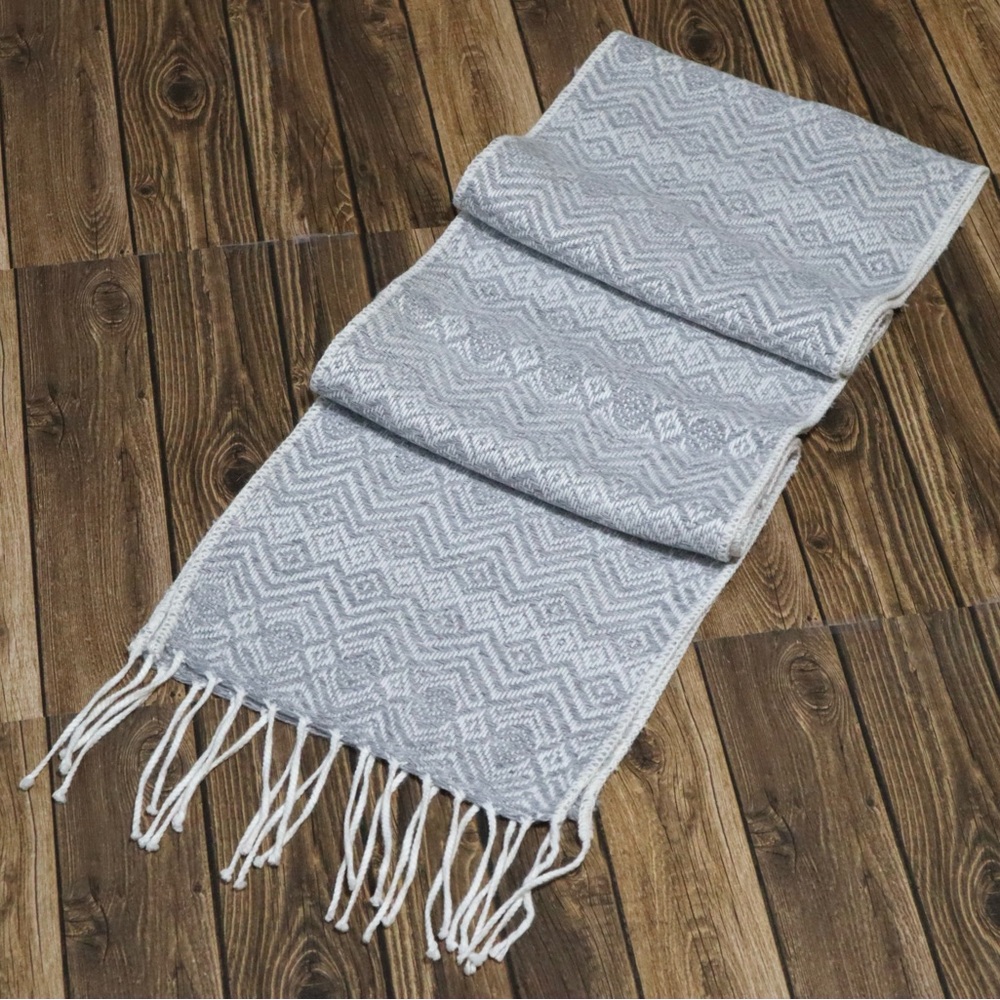 Alpaca Wool Scarf Alpaca Wool Blend Gray Color‎ Unisex